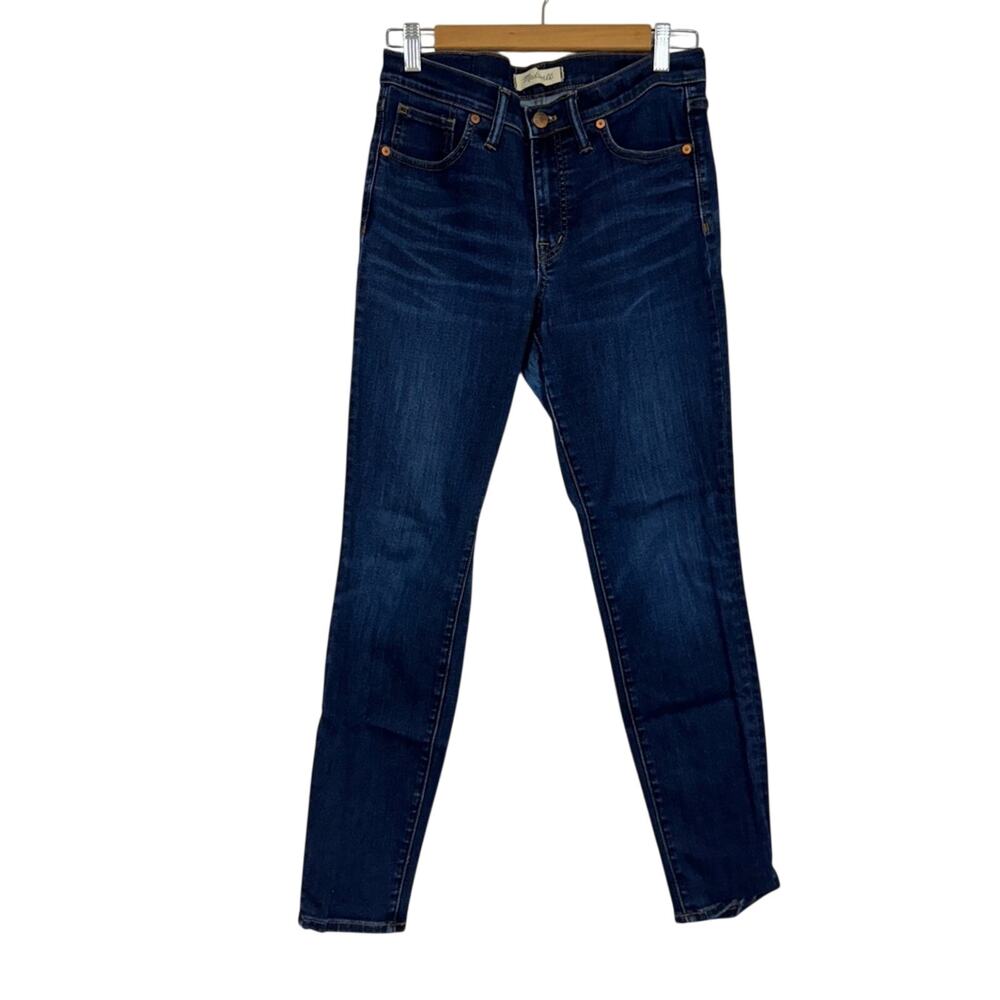 Madewell 9in High Rise Skinny Jeans Womens 28 Blue Denim Casual Classic Zip Fly